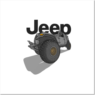 Jeep Design - Grey Posters and Art